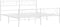 vidaXL - Bedframe - met - hoofd- - en - voeteneinde - metaal - wit - 193x203 - cm