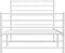 vidaXL - Bedframe - met - hoofd- - en - voeteneinde - metaal - wit - 100x190 - cm