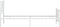 vidaXL - Bedframe - met - hoofd- - en - voeteneinde - metaal - wit - 100x200 - cm