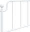 vidaXL - Bedframe - met - hoofd- - en - voeteneinde metaal - wit - 100x190 - cm