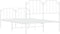 vidaXL - Bedframe - met - hoofd- - en - voeteneinde metaal - wit - 120x200 - cm