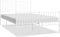 vidaXL - Bedframe - met - hoofd- - en - voeteneinde - metaal - wit - 140x200 - cm
