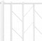 vidaXL - Bedframe - met - hoofd- - en - voeteneinde metaal - wit - 120x190 - cm