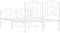 vidaXL - Bedframe - met - hoofd- - en - voeteneinde metaal - wit - 120x200 - cm