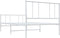 vidaXL - Bedframe - met - hoofd- - en - voeteneinde - metaal - wit - 90x190 - cm