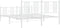 vidaXL - Bedframe - met - hoofd- - en - voeteneinde - metaal - wit - 160x200 - cm