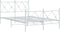 vidaXL - Bedframe - met - hoofd- - en - voeteneinde - metaal - wit - 120x200 - cm