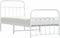 vidaXL - Bedframe - met - hoofd- - en - voeteneinde - metaal - wit - 90x190 - cm