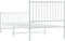vidaXL - Bedframe - met - hoofd- - en - voeteneinde - metaal - wit - 90x190 - cm