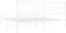 vidaXL - Bedframe - met - hoofd- - en - voeteneinde - metaal - wit - 200x200 - cm