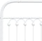 vidaXL - Bedframe - met - hoofd- - en - voeteneinde - metaal - wit - 140x200 - cm