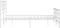 vidaXL - Bedframe - met - hoofd- - en - voeteneinde - metaal - wit - 135x190 - cm