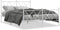 vidaXL - Bedframe - met - hoofd- - en - voeteneinde - metaal - wit - 140x190 - cm
