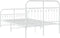 vidaXL - Bedframe - met - hoofd- - en - voeteneinde - metaal - wit - 120x200 - cm