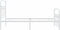 vidaXL - Bedframe - met - hoofd- - en - voeteneinde - metaal - wit - 100x200 - cm