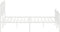 vidaXL - Bedframe - met - hoofd- - en - voeteneinde metaal - wit - 140x190 - cm