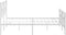 vidaXL - Bedframe - met - hoofd- - en - voeteneinde - metaal - wit - 180x200 - cm