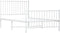 vidaXL - Bedframe - met - hoofd- - en - voeteneinde - metaal - wit - 100x190 - cm