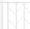 vidaXL - Bedframe - met - hoofd- - en - voeteneinde metaal - wit - 135x190 - cm