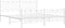 vidaXL - Bedframe - met - hoofd- - en - voeteneinde - metaal - wit - 180x200 - cm