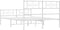 vidaXL - Bedframe - met - hoofd- - en - voeteneinde - metaal - wit - 140x190 - cm