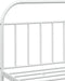 vidaXL - Bedframe - met - hoofd- - en - voeteneinde - metaal - wit - 200x200 - cm