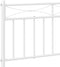vidaXL - Bedframe - met - hoofd- - en - voeteneinde - metaal - wit - 183x213 - cm