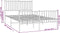 vidaXL - Bedframe - met - hoofd- - en - voeteneinde - metaal - wit - 120x200 - cm