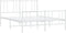 vidaXL - Bedframe - met - hoofd- - en - voeteneinde - metaal - wit - 135x190 - cm