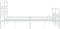 vidaXL - Bedframe - met - hoofd- - en - voeteneinde - metaal - wit - 160x200 - cm