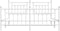 vidaXL - Bedframe - met - hoofd- - en - voeteneinde - metaal - wit - 180x200 - cm