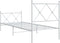 vidaXL - Bedframe - met - hoofd- - en - voeteneinde - metaal - wit - 80x200 - cm