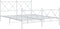 vidaXL - Bedframe - met - hoofd- - en - voeteneinde - metaal - wit - 160x200 - cm
