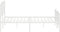 vidaXL - Bedframe - met - hoofd- - en - voeteneinde metaal - wit - 140x200 - cm