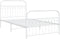 vidaXL - Bedframe - met - hoofd- - en - voeteneinde - metaal - wit - 107x203 - cm