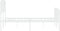 vidaXL - Bedframe - met - hoofd- - en - voeteneinde metaal - wit - 140x190 - cm