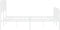 vidaXL - Bedframe - met - hoofd- - en - voeteneinde metaal - wit - 160x200 - cm