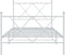 vidaXL - Bedframe - met - hoofd- - en - voeteneinde - metaal - wit - 90x190 - cm