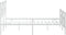 vidaXL - Bedframe - met - hoofd- - en - voeteneinde - metaal - wit - 140x200 - cm