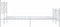 vidaXL - Bedframe - met - hoofd- - en - voeteneinde - metaal - wit - 140x200 - cm