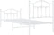 vidaXL - Bedframe - met - hoofd- - en - voeteneinde - metaal - wit - 90x200 - cm