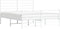 vidaXL - Bedframe - met - hoofd- - en - voeteneinde - metaal - wit - 135x190 - cm