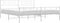 vidaXL - Bedframe - met - hoofd- - en - voeteneinde - metaal - wit - 193x203 - cm