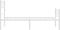 vidaXL - Bedframe - met - hoofd- - en - voeteneinde - metaal - wit - 107x203 - cm