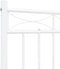 vidaXL - Bedframe - met - hoofd- - en - voeteneinde - metaal - wit - 120x200 - cm