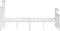 vidaXL - Bedframe - met - hoofd- - en - voeteneinde - metaal - wit - 120x200 - cm