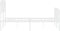 vidaXL - Bedframe - met - hoofd- - en - voeteneinde metaal - wit - 140x200 - cm