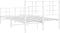 vidaXL - Bedframe - met - hoofd- - en - voeteneinde - metaal - wit - 120x200 - cm