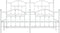 vidaXL - Bedframe - met - hoofd- - en - voeteneinde - metaal - wit - 183x213 - cm