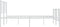 vidaXL - Bedframe - met - hoofd- - en - voeteneinde - metaal - wit - 183x213 - cm